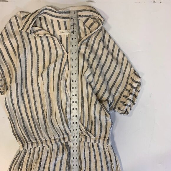 Lou & Grey Women's Striped Rayon Relaxed Short Sleeve Romper Size XS - Picture 12 of 14